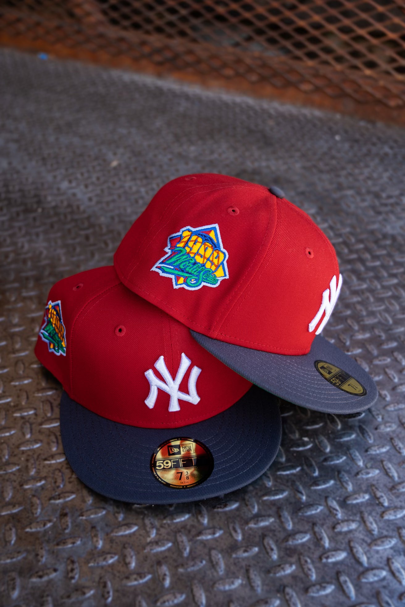 New Era New York Yankees 1999 World Series Green UV (Red/Graphite) 59Fifty Fitted - New Era