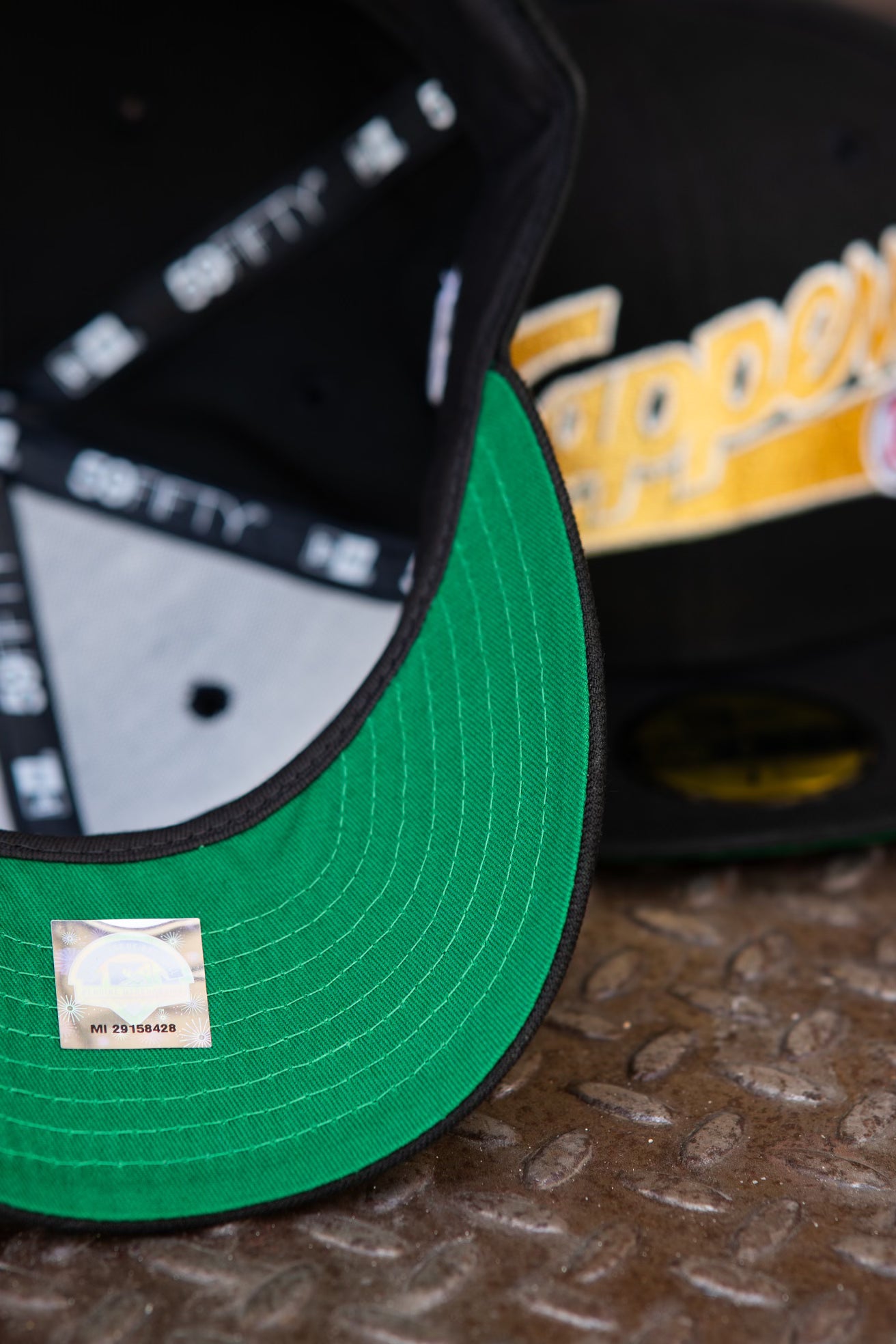 New Era Edmonton Trappers Green UV (Black) 59Fifty Fitted - New Era