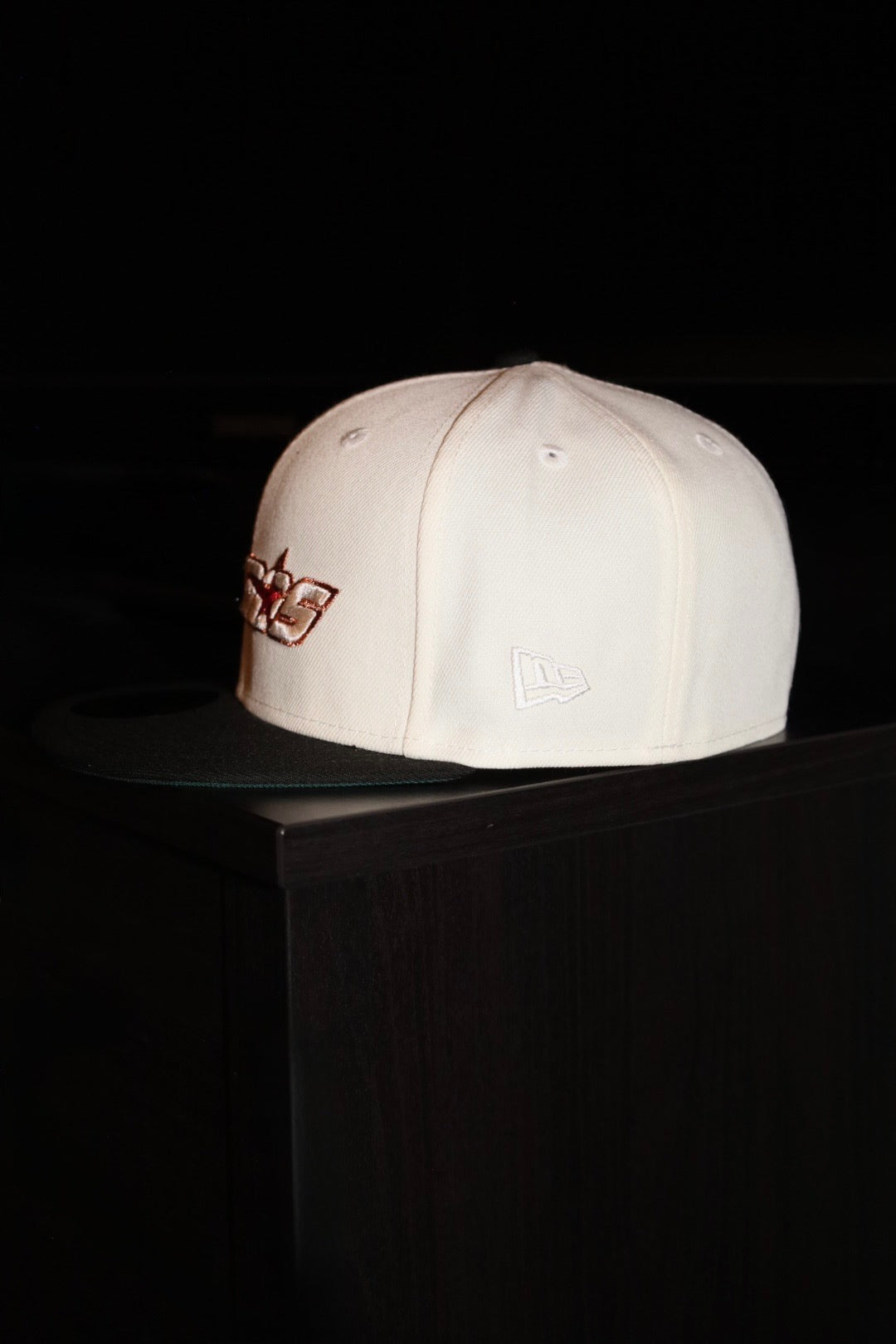 New Era Houston Astros 2000 Inaugural Season Side Patch Fitted (Off White/Black) - New Era