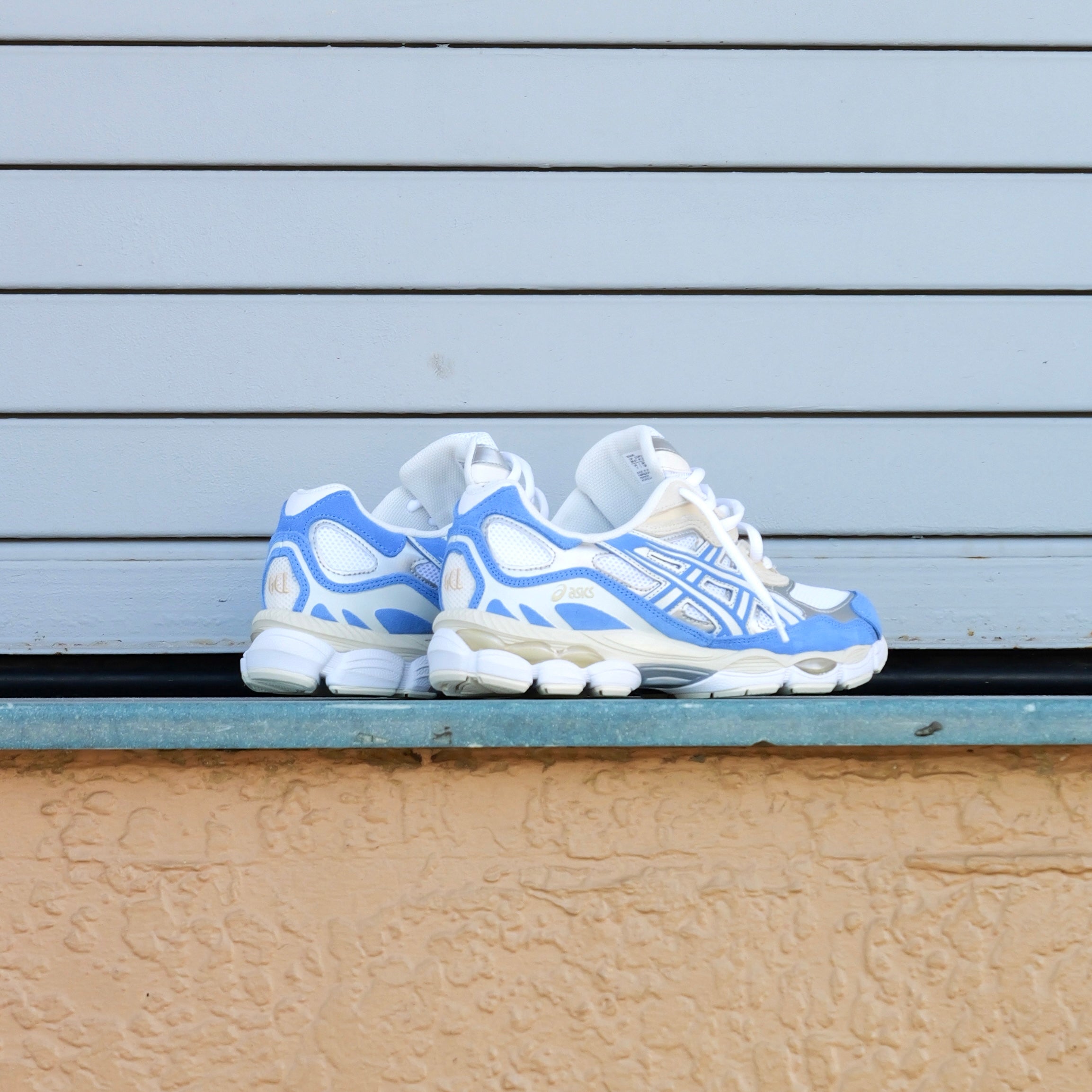 Mens Asics Gel-NYC (White/Blue Coast) - Asics