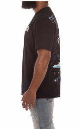 Billionaire Boys Club Cosmos SS Knit (Oversized Fit) (Black) - Billionaire Boys Club