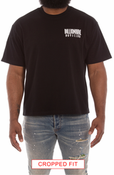 Billionaire Boys Club Insignia SS Knit Tee (Cropped Fit) (Black) - Billionaire Boys Club