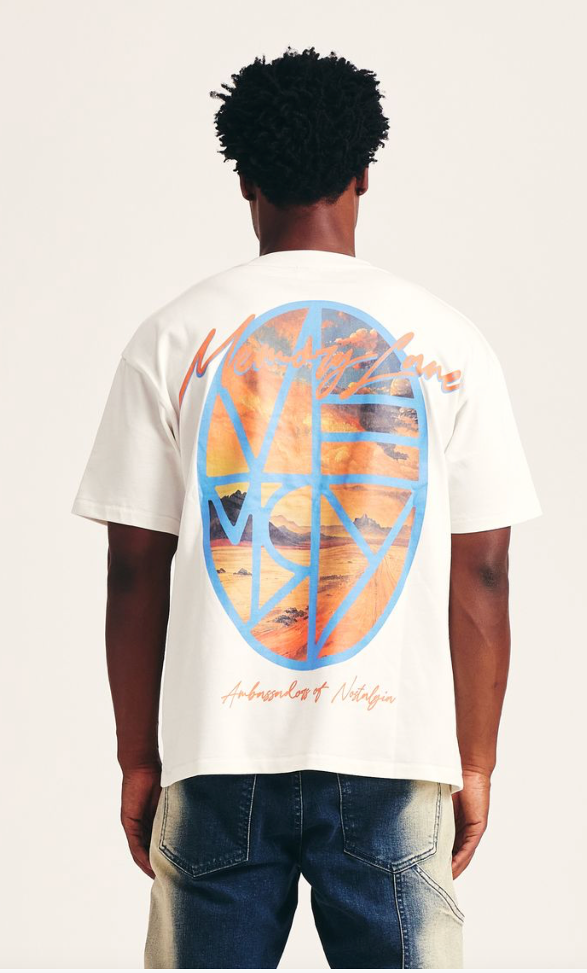 Memory Lane "Desert Scene" Off White Tee - Memory Lane