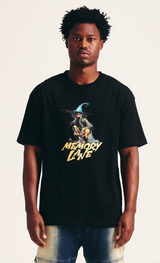 Memory Lane "The Wizard" Black Tee - Memory Lane