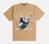 Outrank Take the Shot Ultra Heavyweight Tee (Khaki) - Outrank