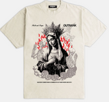 Outrank Hustle and Prayer Heavyweight T-shirt (Cream)
