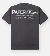 PAPER PLANES Process Tee Heavyweight (Black Wash)