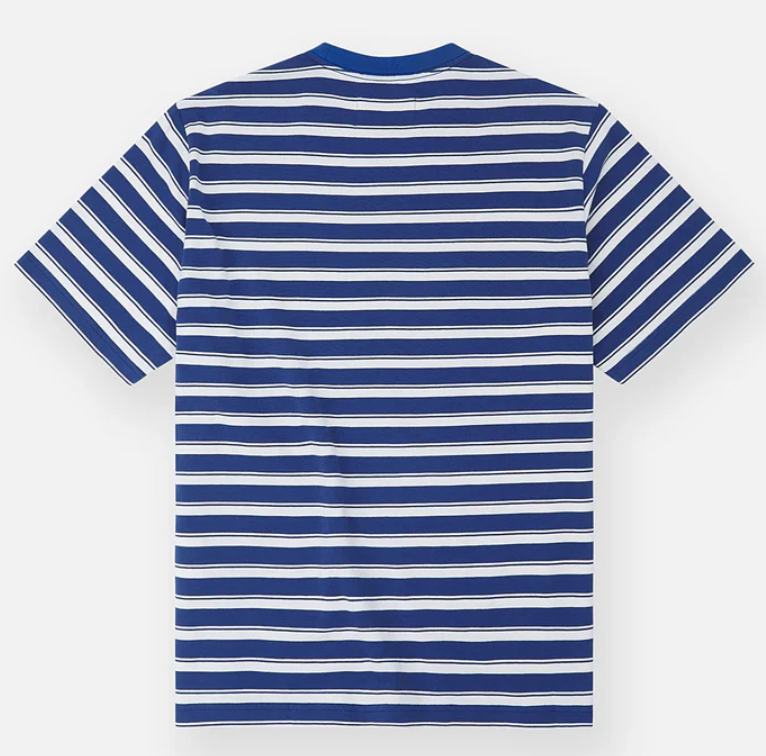 PAPER PLANES Shadow Stripe Oversized Tee (Royal)
