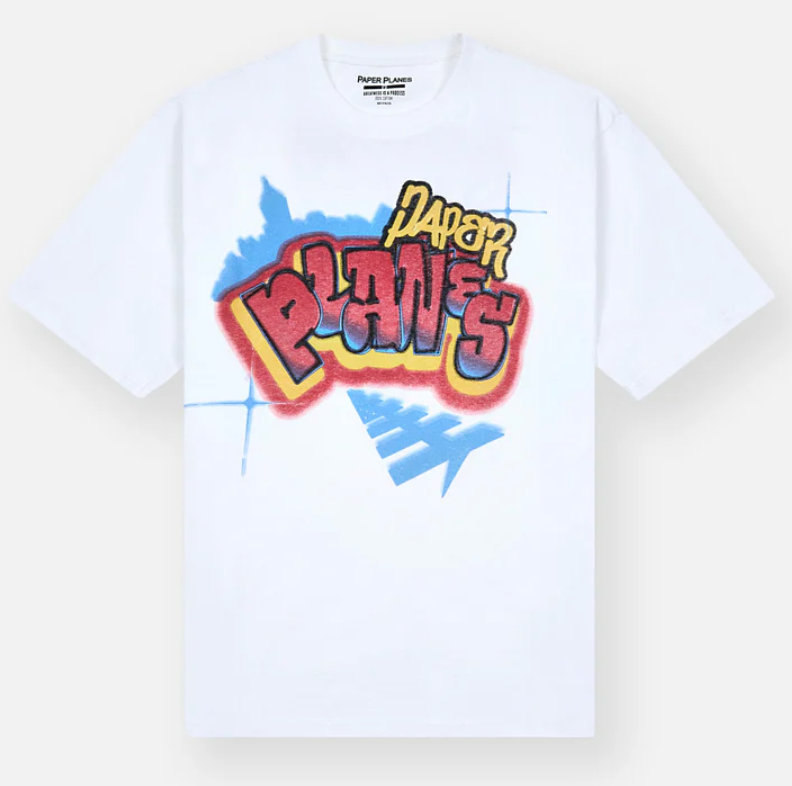 PAPER PLANES Aight Oversized Tee (White)