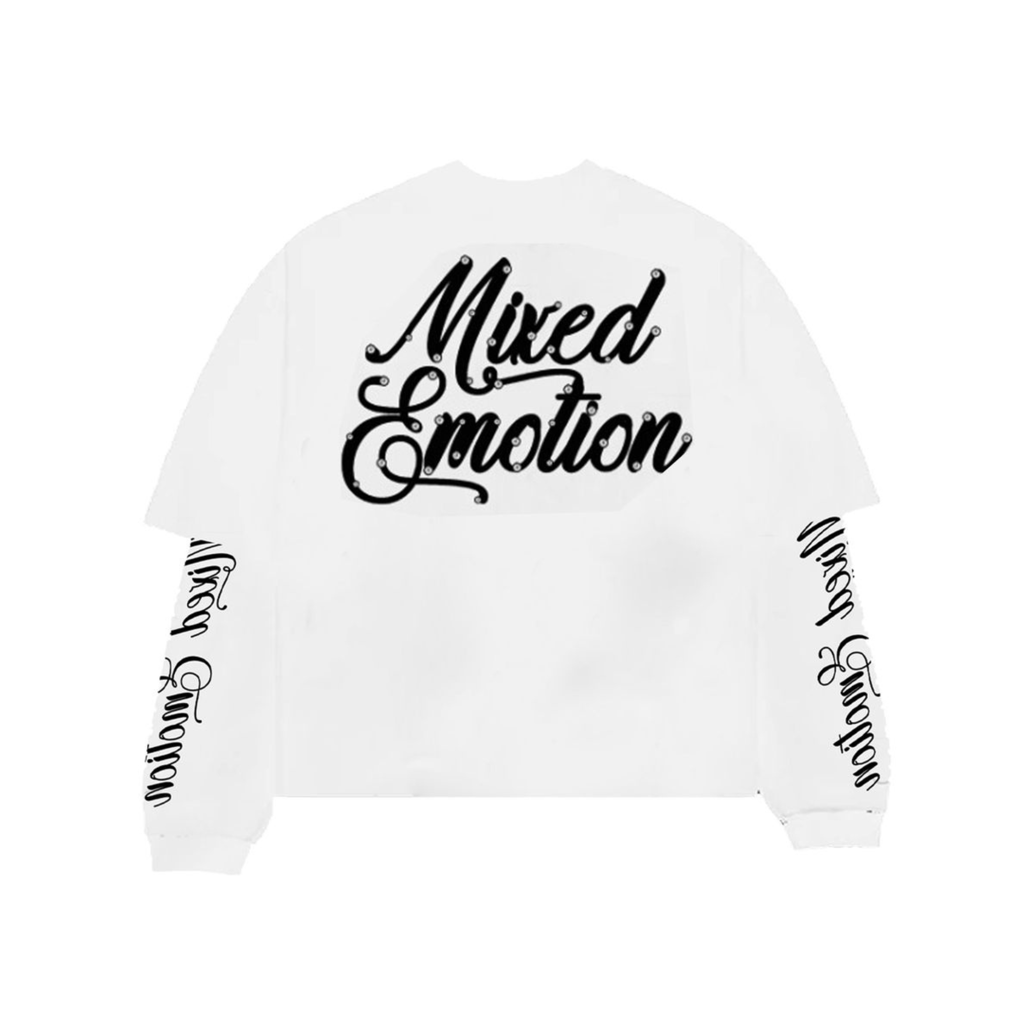 Mixed Emotion 'Blur' Long Sleeve (White) - Mixed Emotion